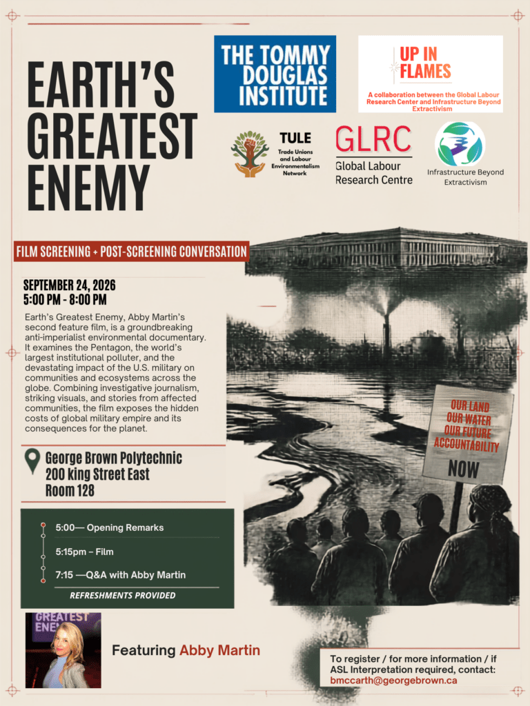Earth's Greatest Enemy, an Up in Flames series event featuring Abby Martin's anti-imperialist environmental film.