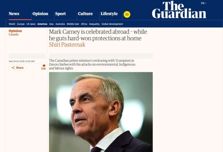 Guardian article about Mark Carney's policies in relation to his international reputation, written by IBE researcher Shiri Pasternak.
